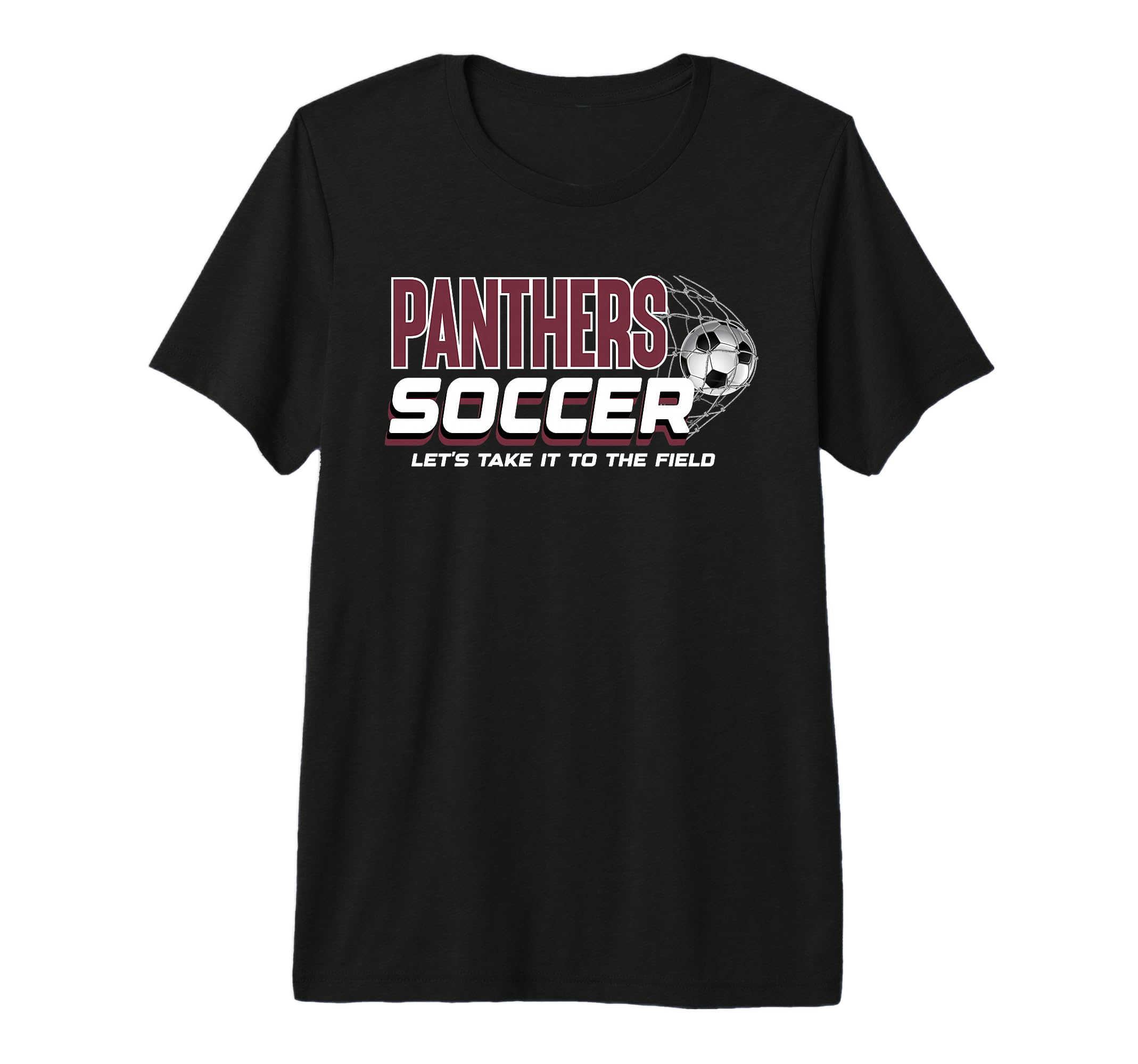 Maroon Panthers Soccer Mom Game Day T-Shirt - Trendy Graphic for Adults - T-Shirt, Sweatshirt, Hoodie