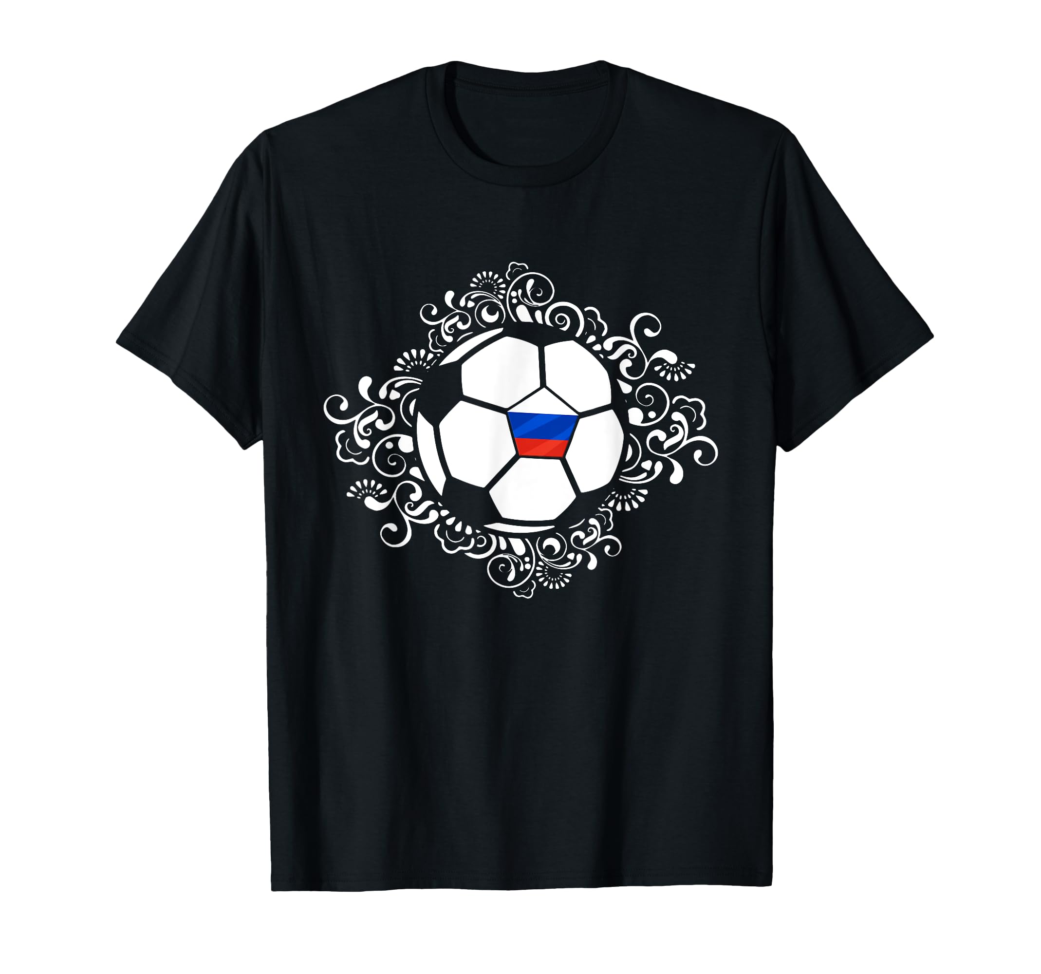 Floral Russia Soccer Fans Jersey T-Shirt - Novelty Apparel Men Women - T-Shirt, Sweatshirt, Hoodie