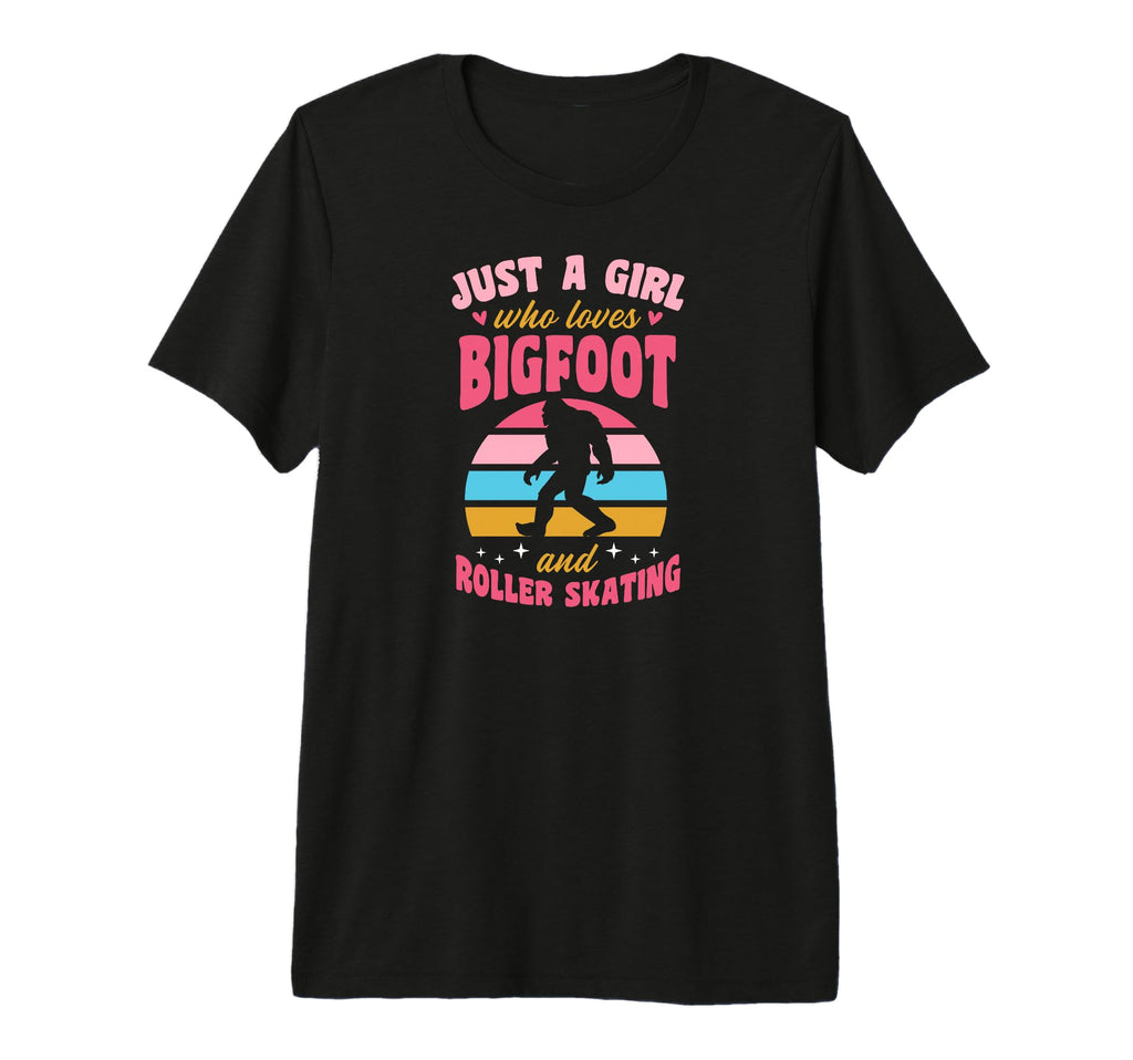 Just Who Loves Bigfoot And Roller T-Shirt - Aesthetic Graphic Unisex - T-Shirt, Sweatshirt, Hoodie