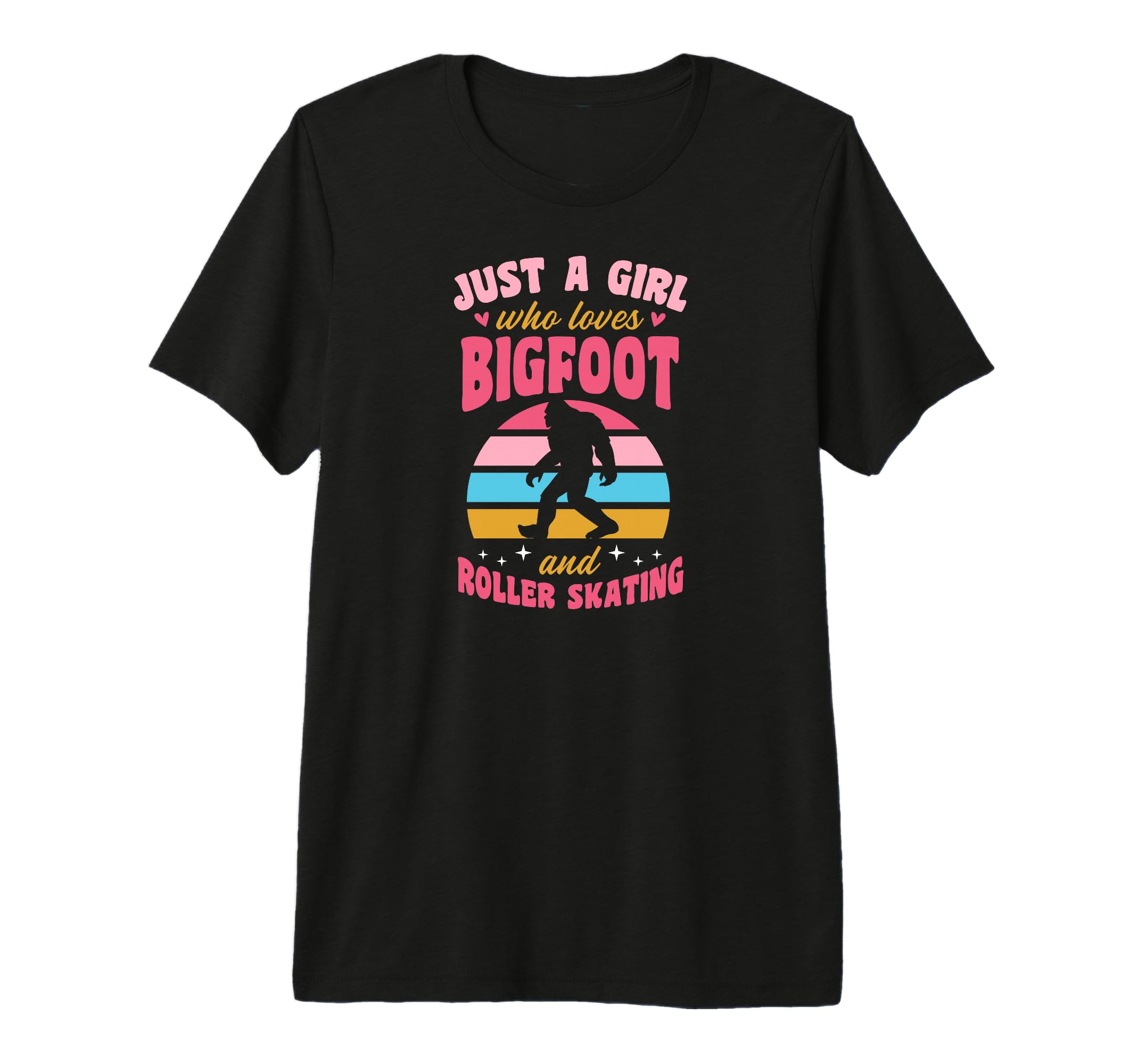 Just Who Loves Bigfoot And Roller T-Shirt - Aesthetic Graphic Unisex - T-Shirt, Sweatshirt, Hoodie