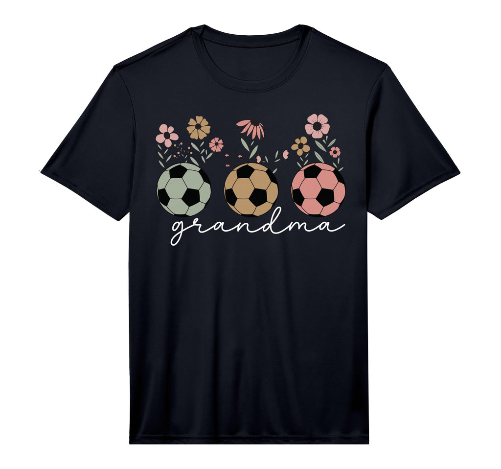 Mens Soccer Grandma Floral Wildflower T-Shirt - Minimalist Print Men Women - T-Shirt, Sweatshirt, Hoodie