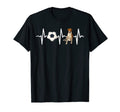 Soccer English Foxhound Heartbeat T-Shirt - Minimalist Print for Adults - T-Shirt, Sweatshirt, Hoodie