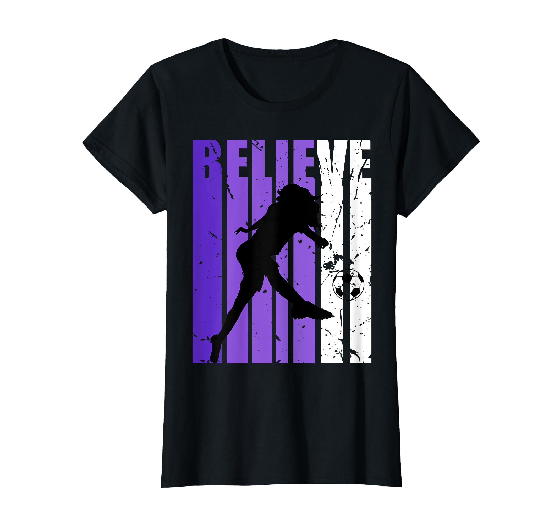 Womens Soccer Believe Football Coach T-Shirt - Graphic Print for Adults - T-Shirt, Sweatshirt, Hoodie