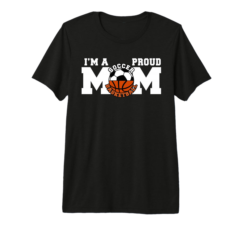Im Proud Mom Funny Soccer T-Shirt - Aesthetic Graphic for Adults - T-Shirt, Sweatshirt, Hoodie
