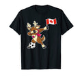 Soccer Canadian Flag Reindeer Canada T-Shirt - Casual Everyday Wear Unisex - T-Shirt, Sweatshirt, Hoodie