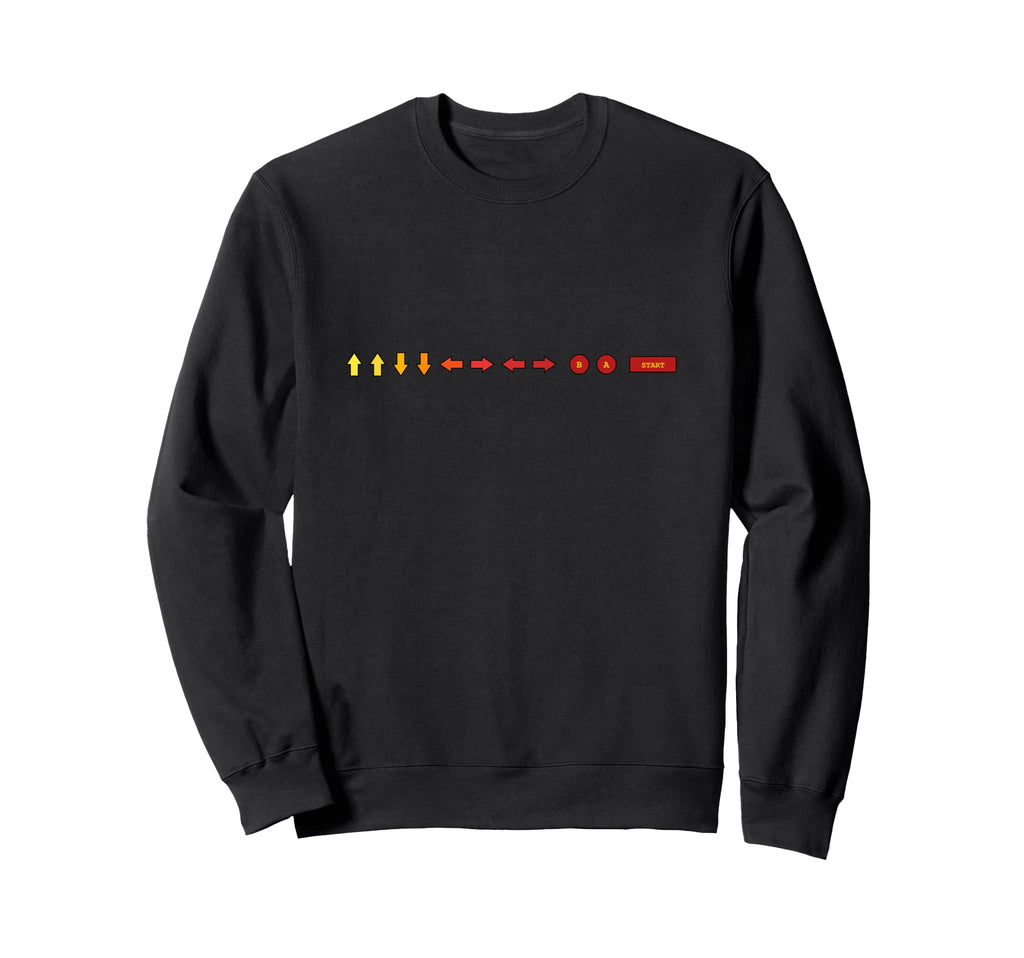 8 Bit Pixel Gaming Gamer Cheat Code Sweatshirt - Graphic Print Unisex - T-Shirt, Sweatshirt, Hoodie