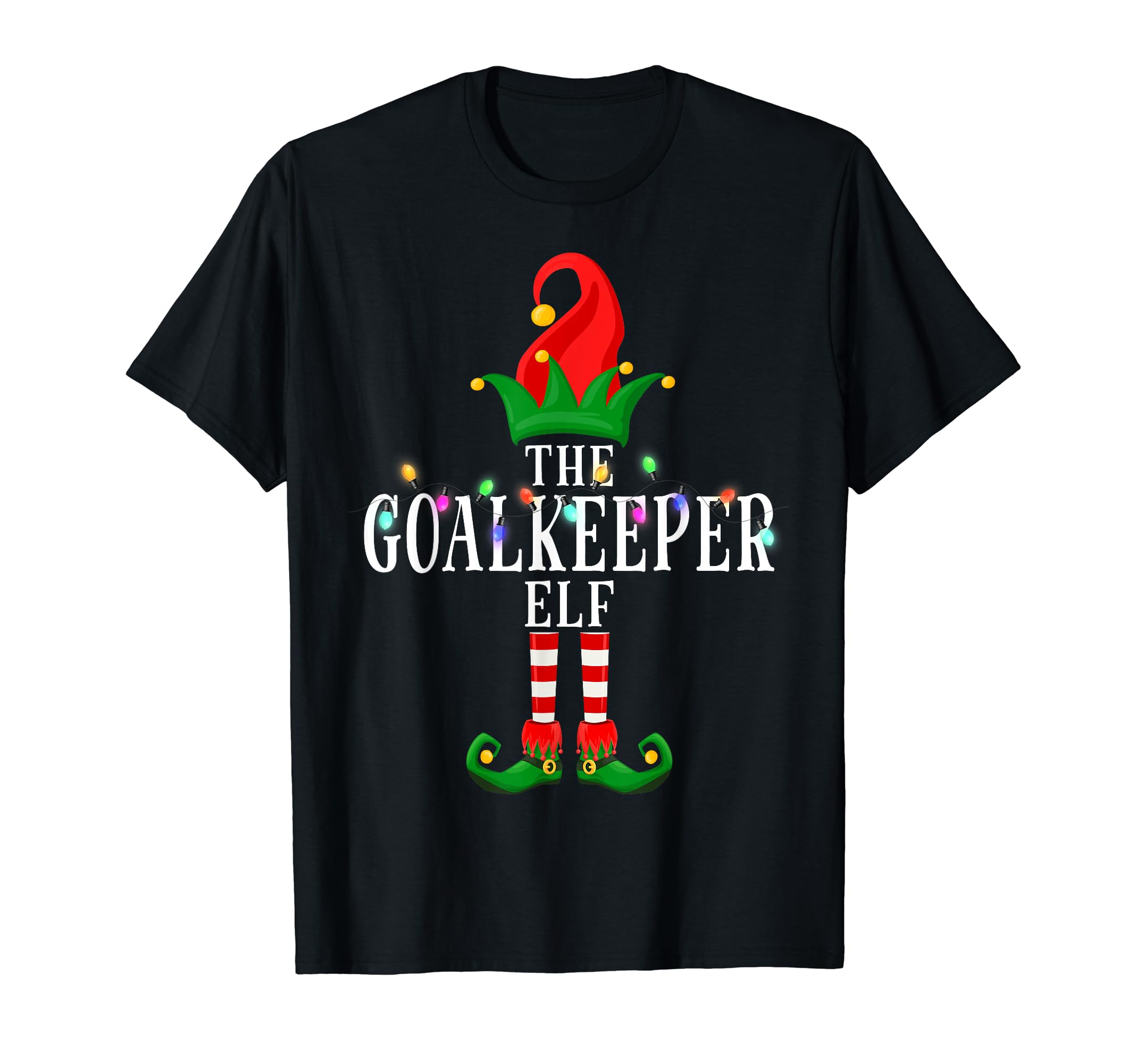 Goalkeeper Elf Matching Pajama T-Shirt - Novelty Apparel Unisex - T-Shirt, Sweatshirt, Hoodie