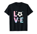 Love Soccer Art Sport Enthusiasts T-Shirt - Novelty Apparel for Adults - T-Shirt, Sweatshirt, Hoodie