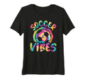 Womens Soccer Vibes Soccer Player Tri T-Shirt - Custom Art Print Unisex - T-Shirt, Sweatshirt, Hoodie