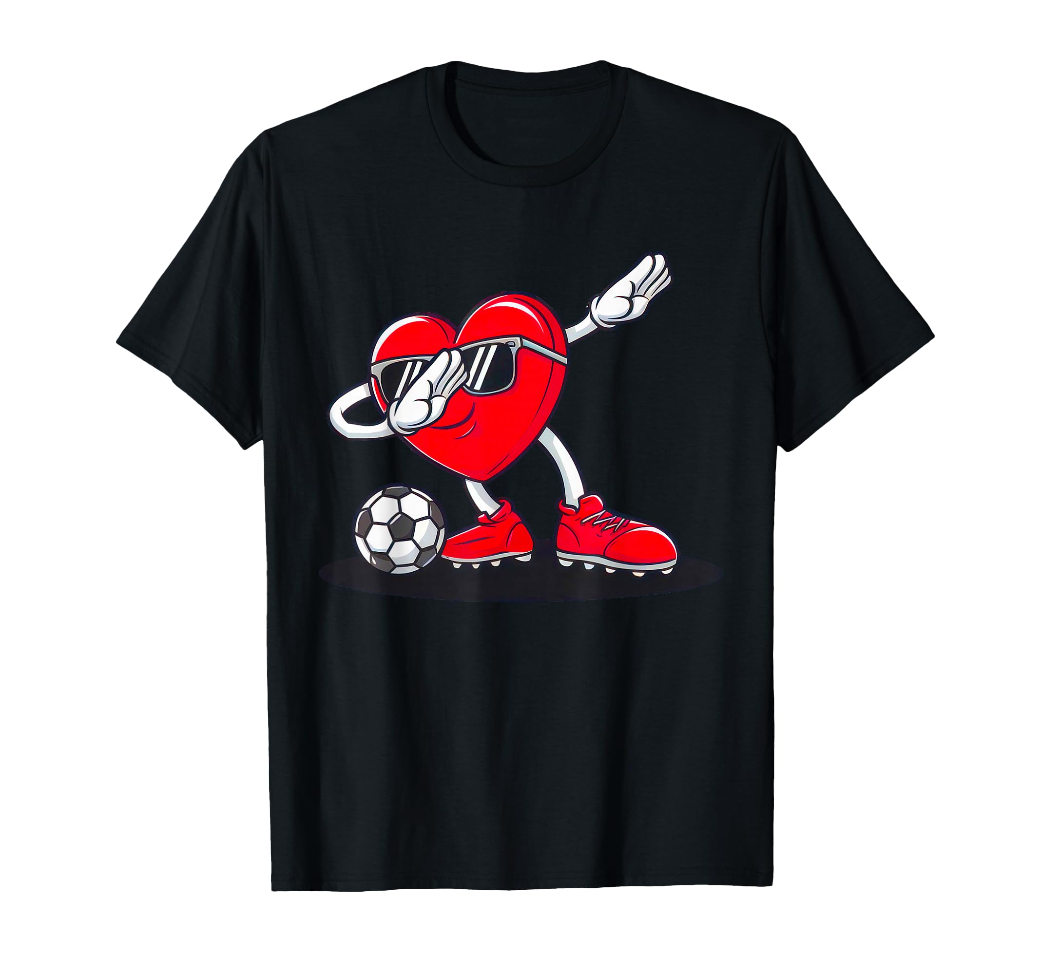 Heart Football Valentines Day Soccer T-Shirt - Streetwear Style Men Women - T-Shirt, Sweatshirt, Hoodie