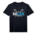 Mens Relax Bro Lacrosse Sports Goalkeeper T-Shirt - Trendy Graphic Unisex - T-Shirt, Sweatshirt, Hoodie