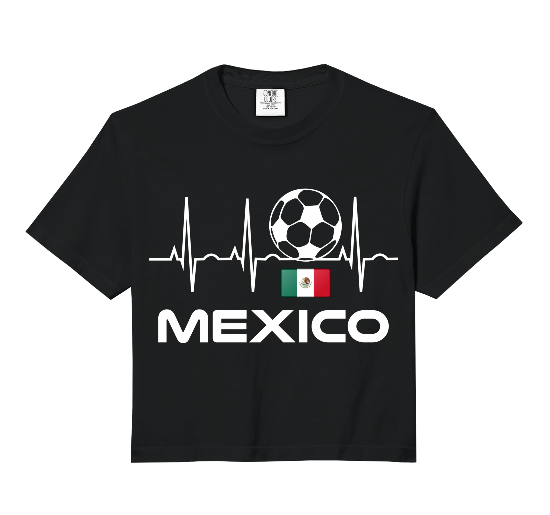 Mexico Soccer Mexico Futbol Heartbeat Hoodie - Casual Everyday Wear Unisex - T-Shirt, Sweatshirt, Hoodie