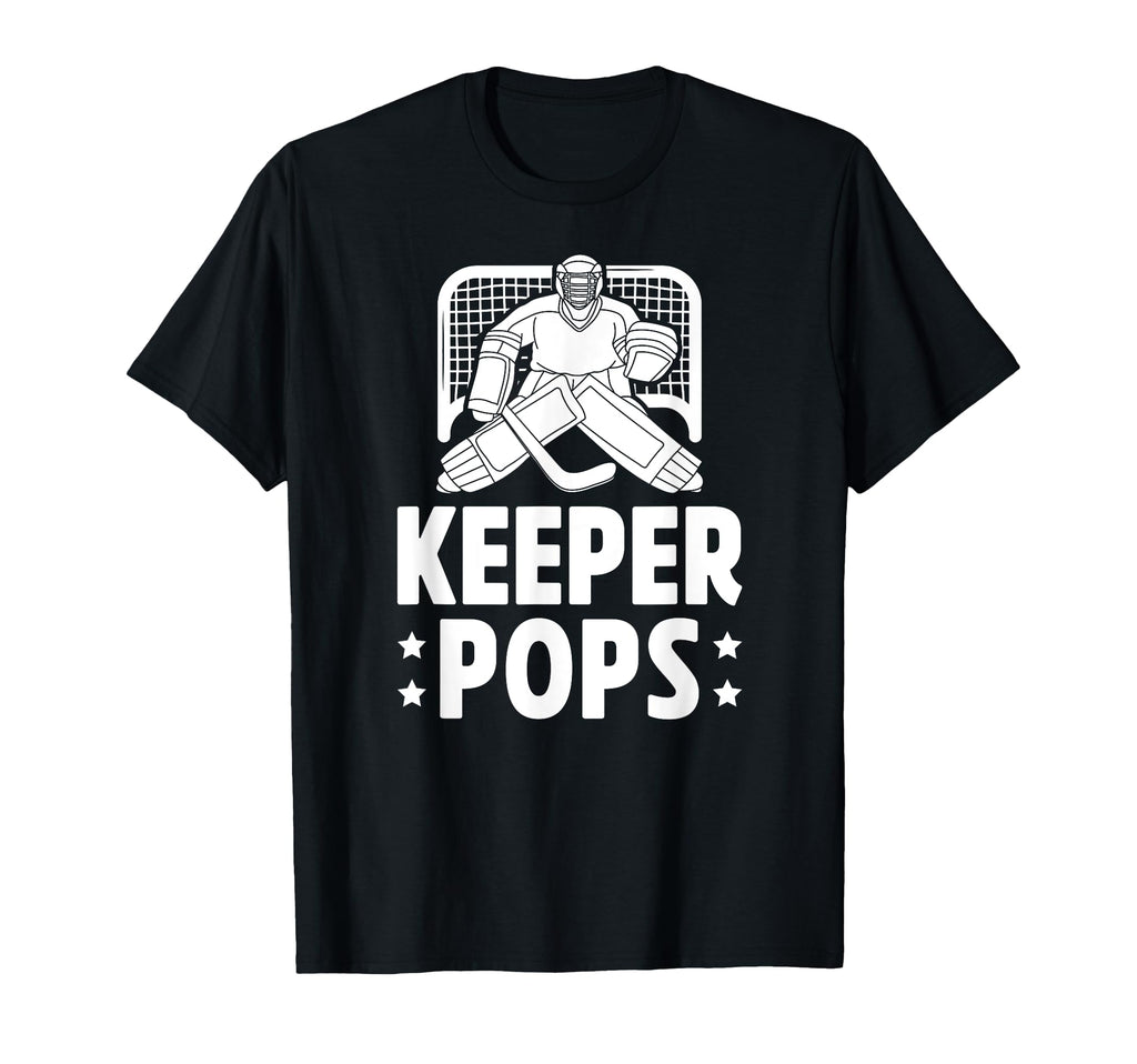 Ice Hockey Keeper Pops Ice Hockey T-Shirt - Minimalist Print Men Women - T-Shirt, Sweatshirt, Hoodie