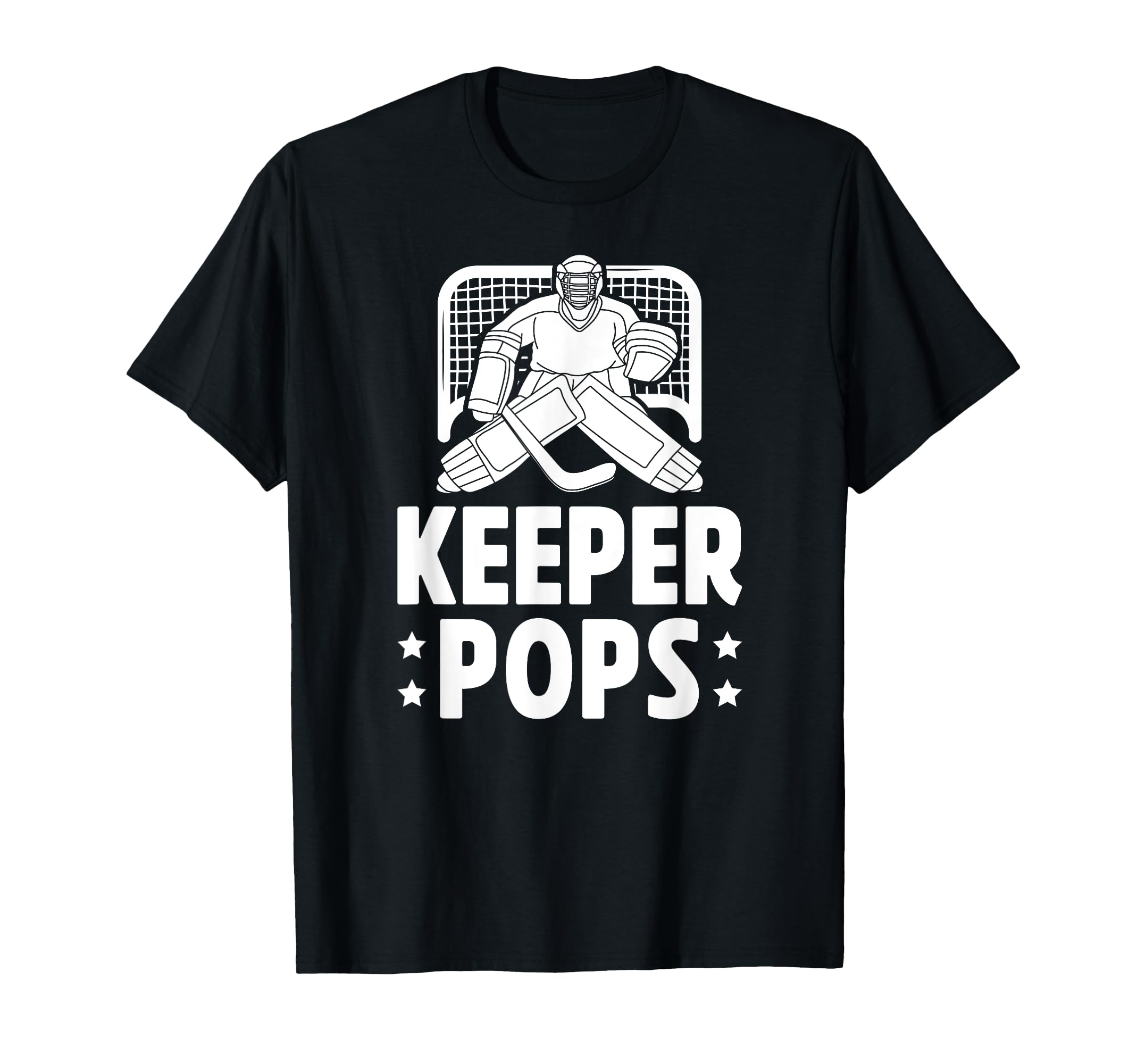 Ice Hockey Keeper Pops Ice Hockey T-Shirt - Minimalist Print Men Women - T-Shirt, Sweatshirt, Hoodie