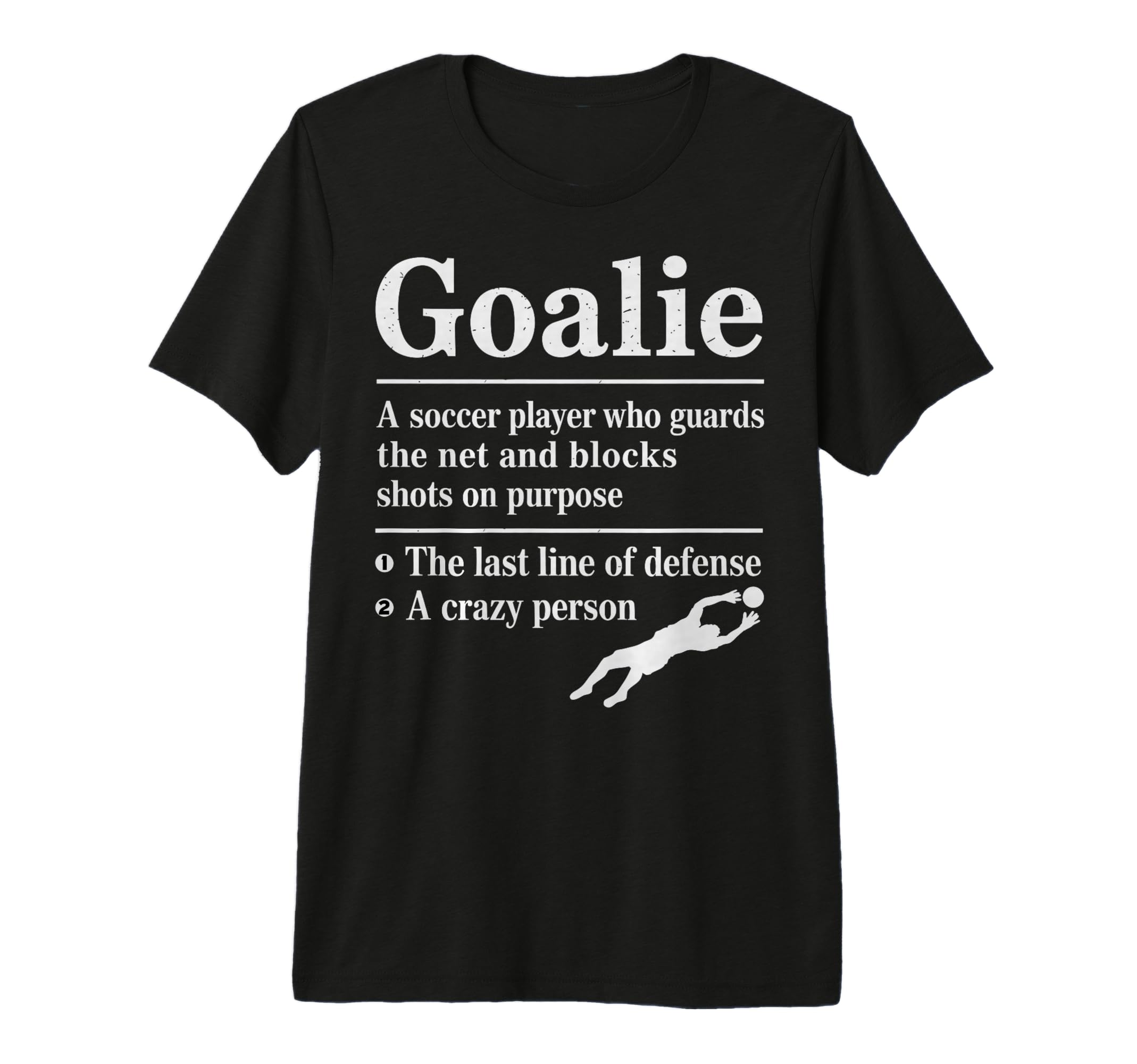 Goalie Soccer Player Who Guards Net T-Shirt - Custom Art Print Men Women - T-Shirt, Sweatshirt, Hoodie