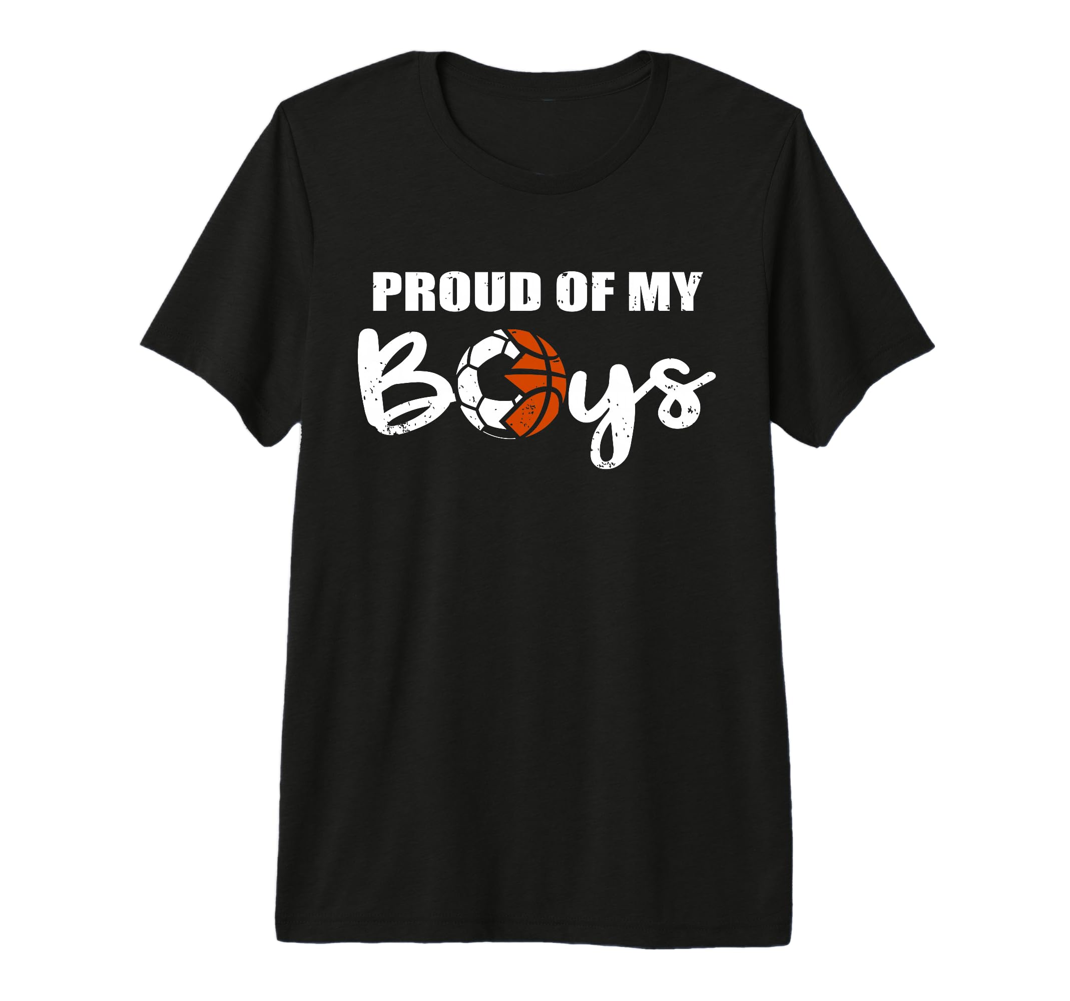 Proud My Funny Soccer Basketball Mom T-Shirt - Graphic Print for Adults - T-Shirt, Sweatshirt, Hoodie