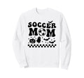 Soccer Mom Halloween Groovy Sweatshirt - Aesthetic Graphic for Adults - T-Shirt, Sweatshirt, Hoodie