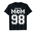 Number 98 Custom Proud Soccer Futbol T-Shirt - Graphic Print for Adults - T-Shirt, Sweatshirt, Hoodie