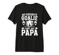 Mens Proud Hockey Goalie Papa Ice Hockey T-Shirt - Streetwear Style Unisex - T-Shirt, Sweatshirt, Hoodie