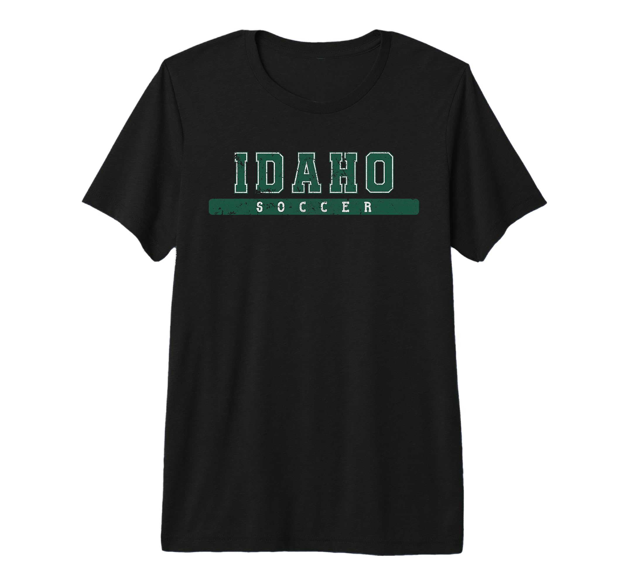 Idaho Soccer Green Text Tri Blend T-Shirt - Graphic Print Men Women - T-Shirt, Sweatshirt, Hoodie
