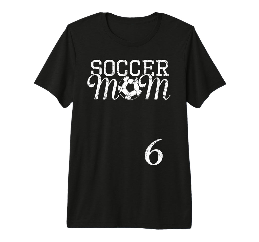 Soccer Mom Jersey Number 6 Favorite Player T-Shirt - Trendy Graphic Unisex - T-Shirt, Sweatshirt, Hoodie