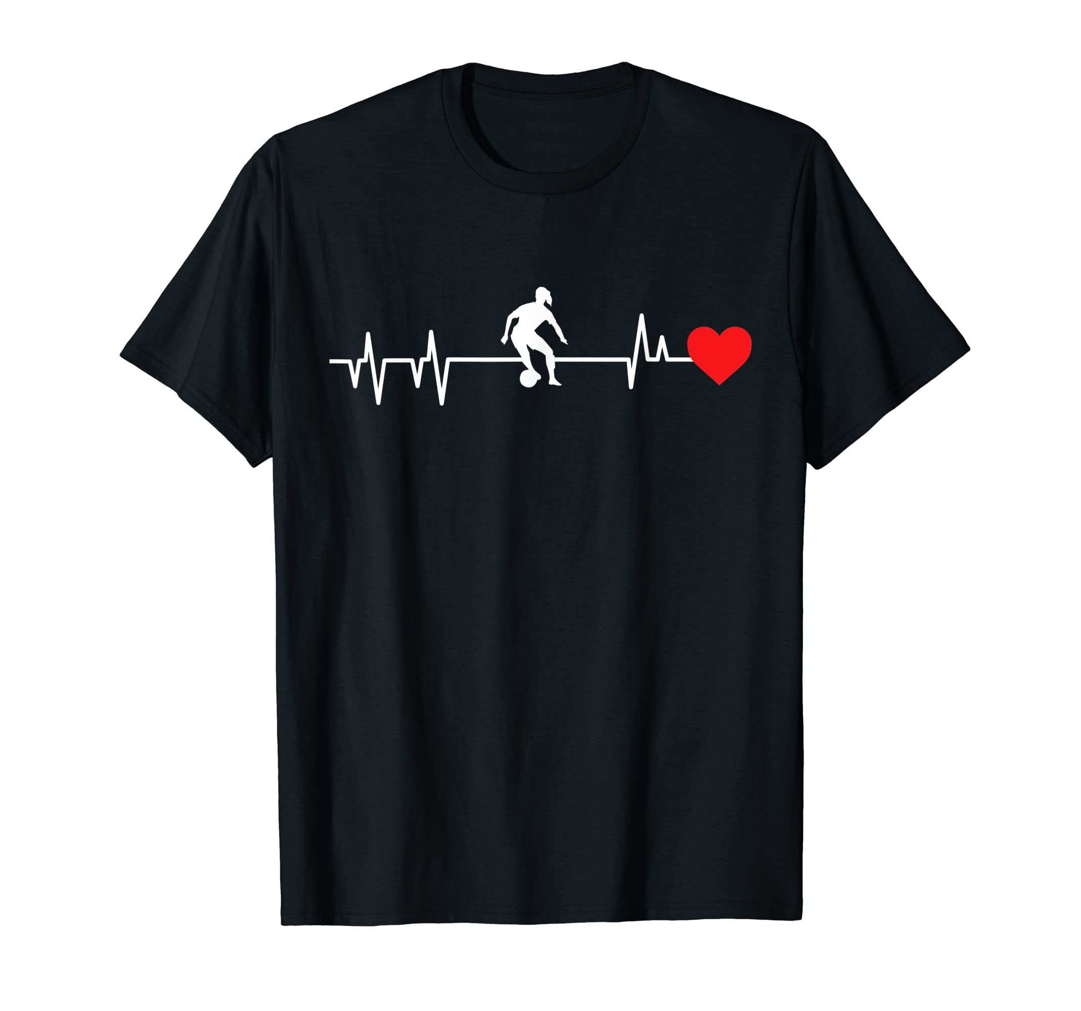 Soccer Heartbeat T-Shirt - Novelty Apparel Men Women - T-Shirt, Sweatshirt, Hoodie