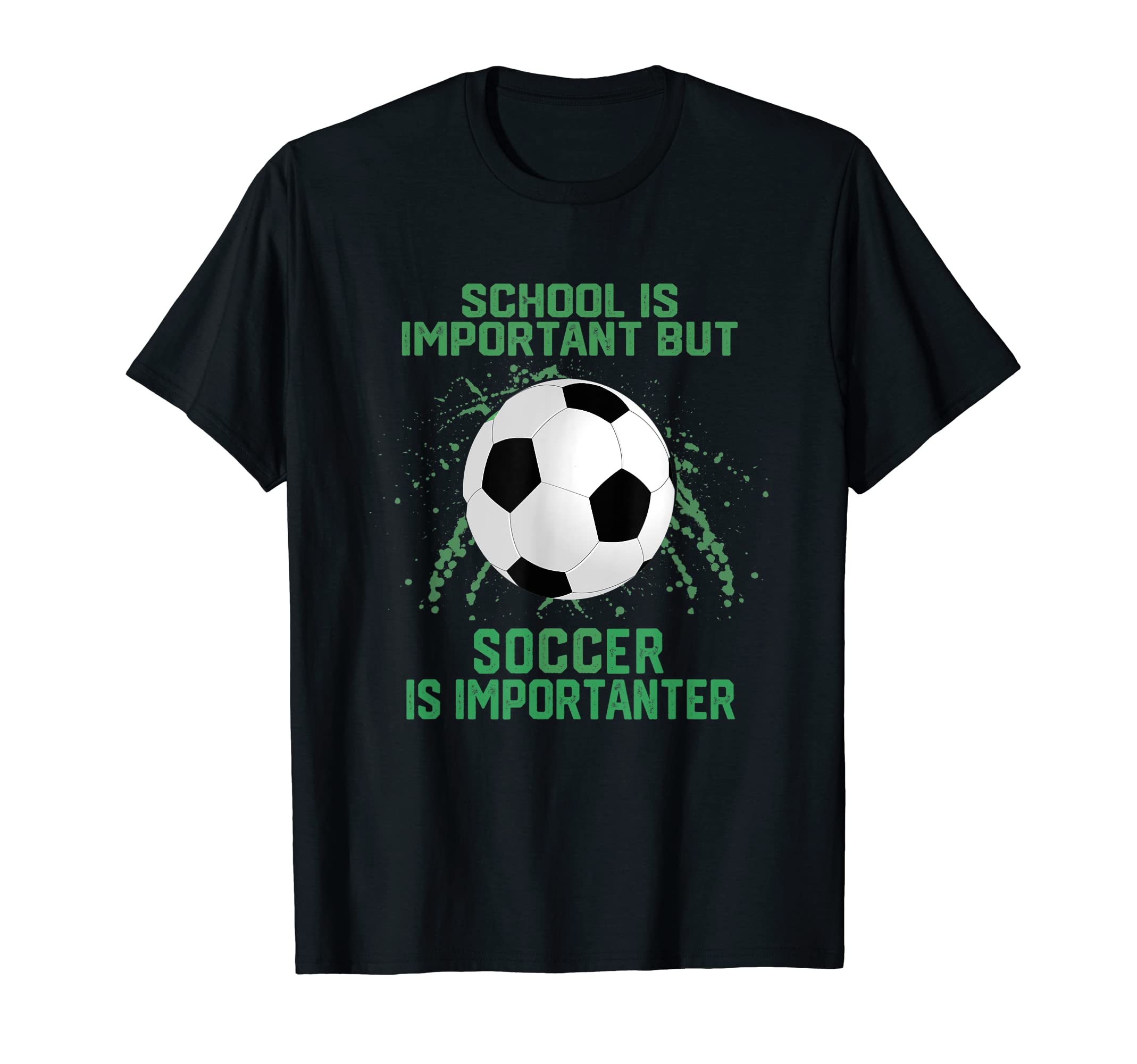 School Is Important But Soccer Is T-Shirt - Aesthetic Graphic Men Women - T-Shirt, Sweatshirt, Hoodie