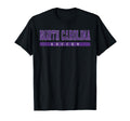 North Carolina Soccer Purple Text T-Shirt - Fun Novelty Design for Adults - T-Shirt, Sweatshirt, Hoodie