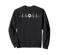 Heartbeat Soccer Player Ball Soccer Sweatshirt - Novelty Apparel Unisex - T-Shirt, Sweatshirt, Hoodie