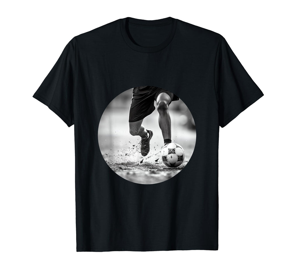 Black And White Soccer T-Shirt - Trendy Graphic Men Women - T-Shirt, Sweatshirt, Hoodie