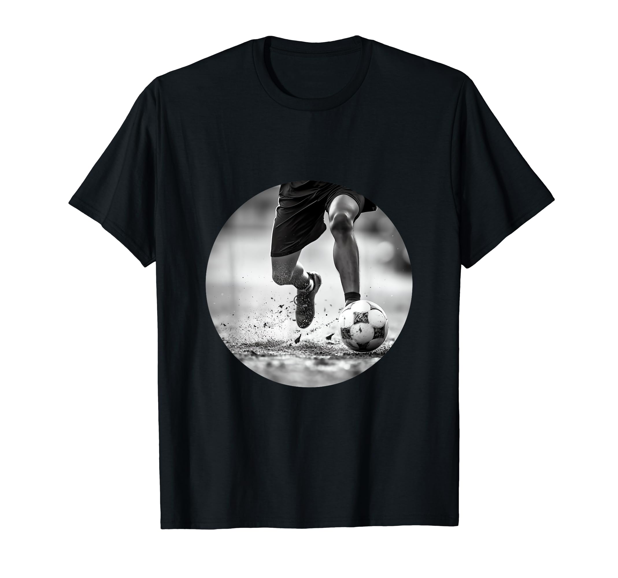 Black And White Soccer T-Shirt - Trendy Graphic Men Women - T-Shirt, Sweatshirt, Hoodie