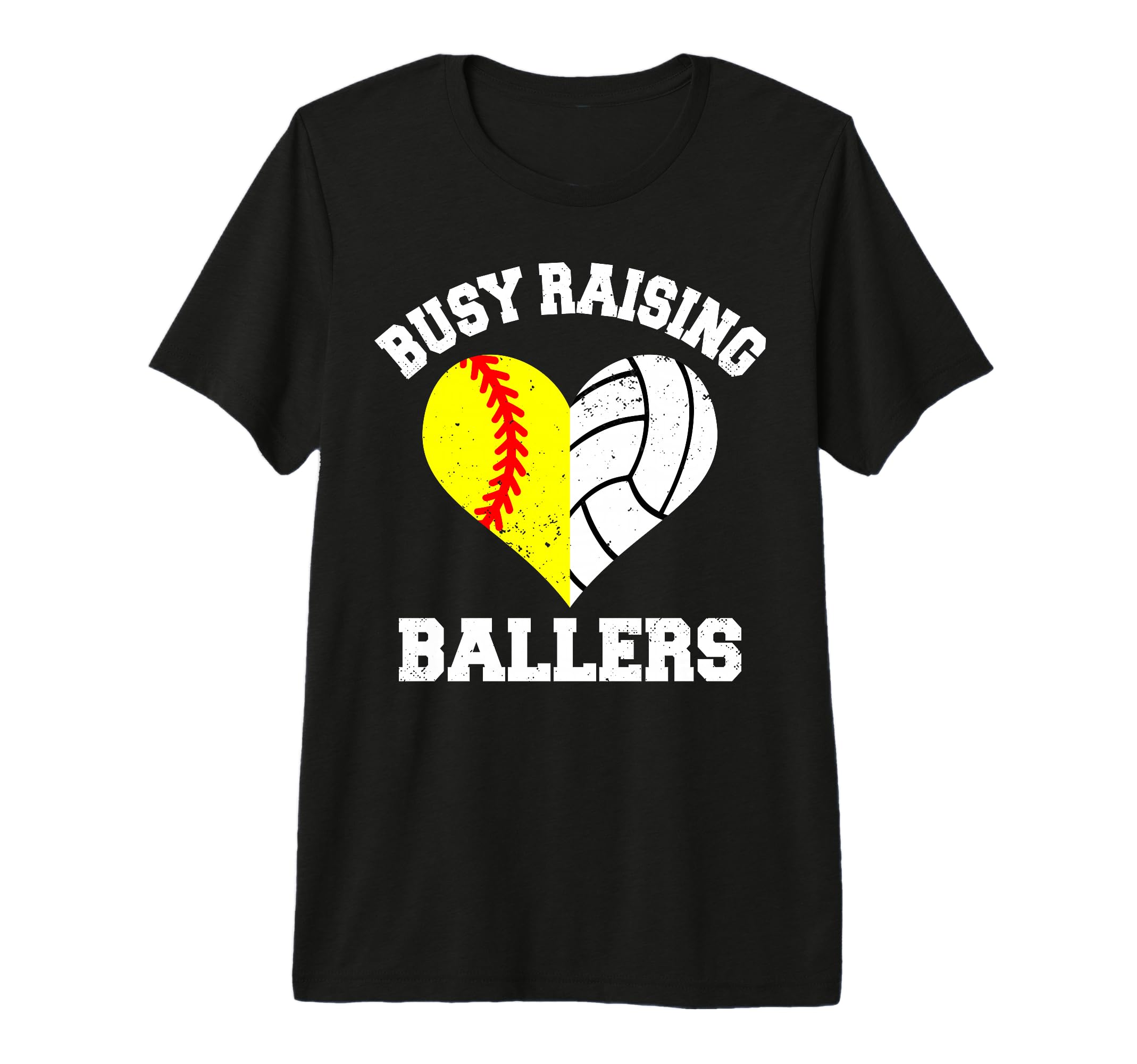 Busy Raising Ballers Softball T-Shirt - Custom Art Print Men Women - T-Shirt, Sweatshirt, Hoodie