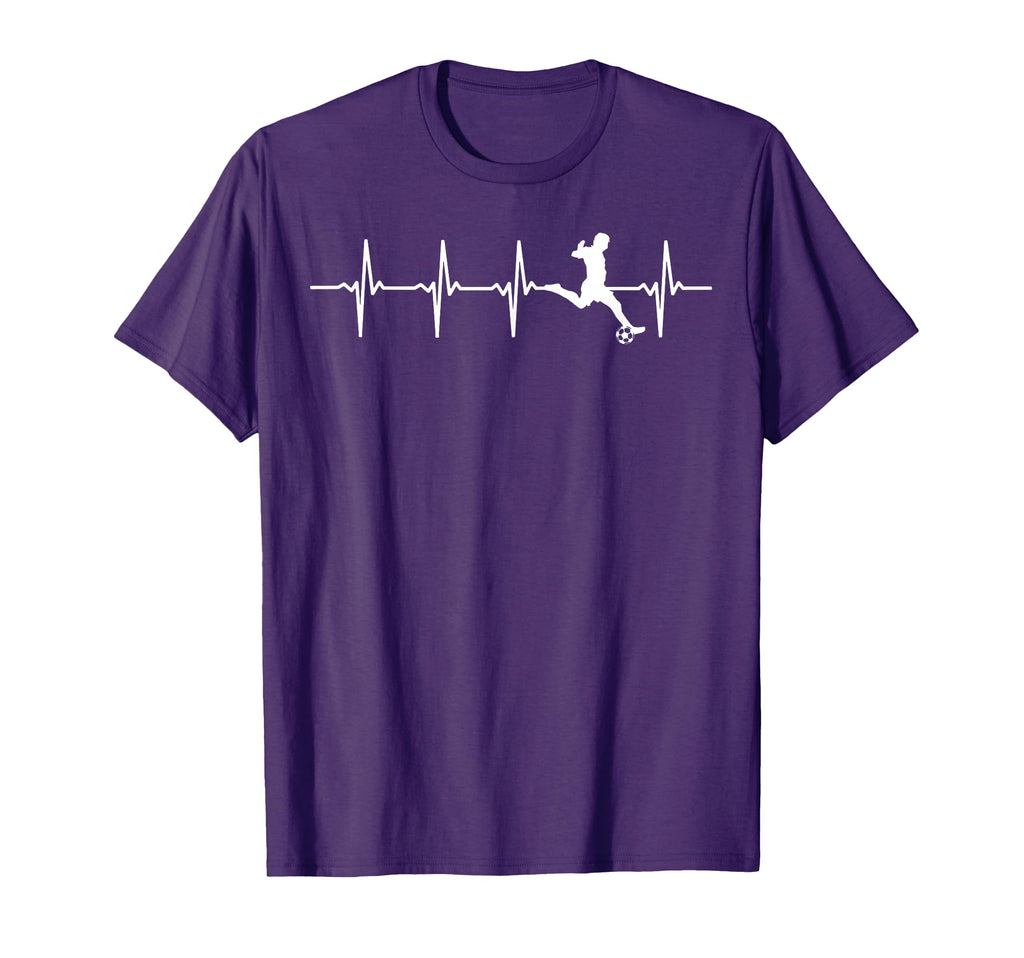 Soccer Heartbeat Soccer Player T-Shirt - Aesthetic Graphic Men Women - T-Shirt, Sweatshirt, Hoodie