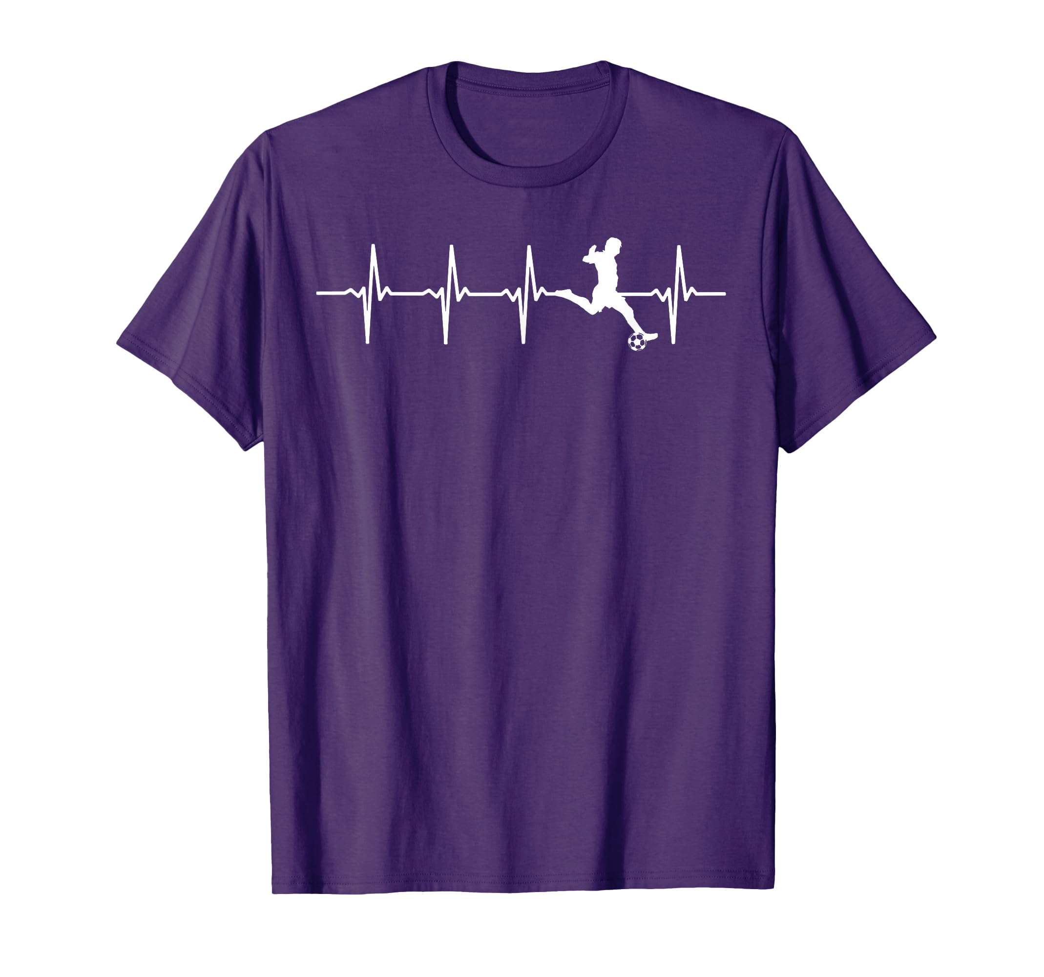 Soccer Heartbeat Soccer Player T-Shirt - Aesthetic Graphic Men Women - T-Shirt, Sweatshirt, Hoodie