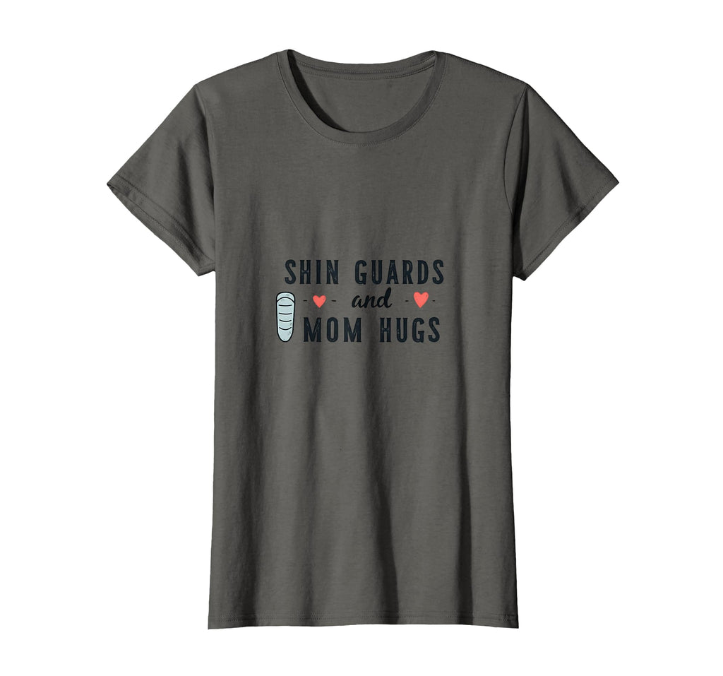 Shin Guards And Mom Hugs Soccer Mom T-Shirt - Minimalist Print for Adults - T-Shirt, Sweatshirt, Hoodie