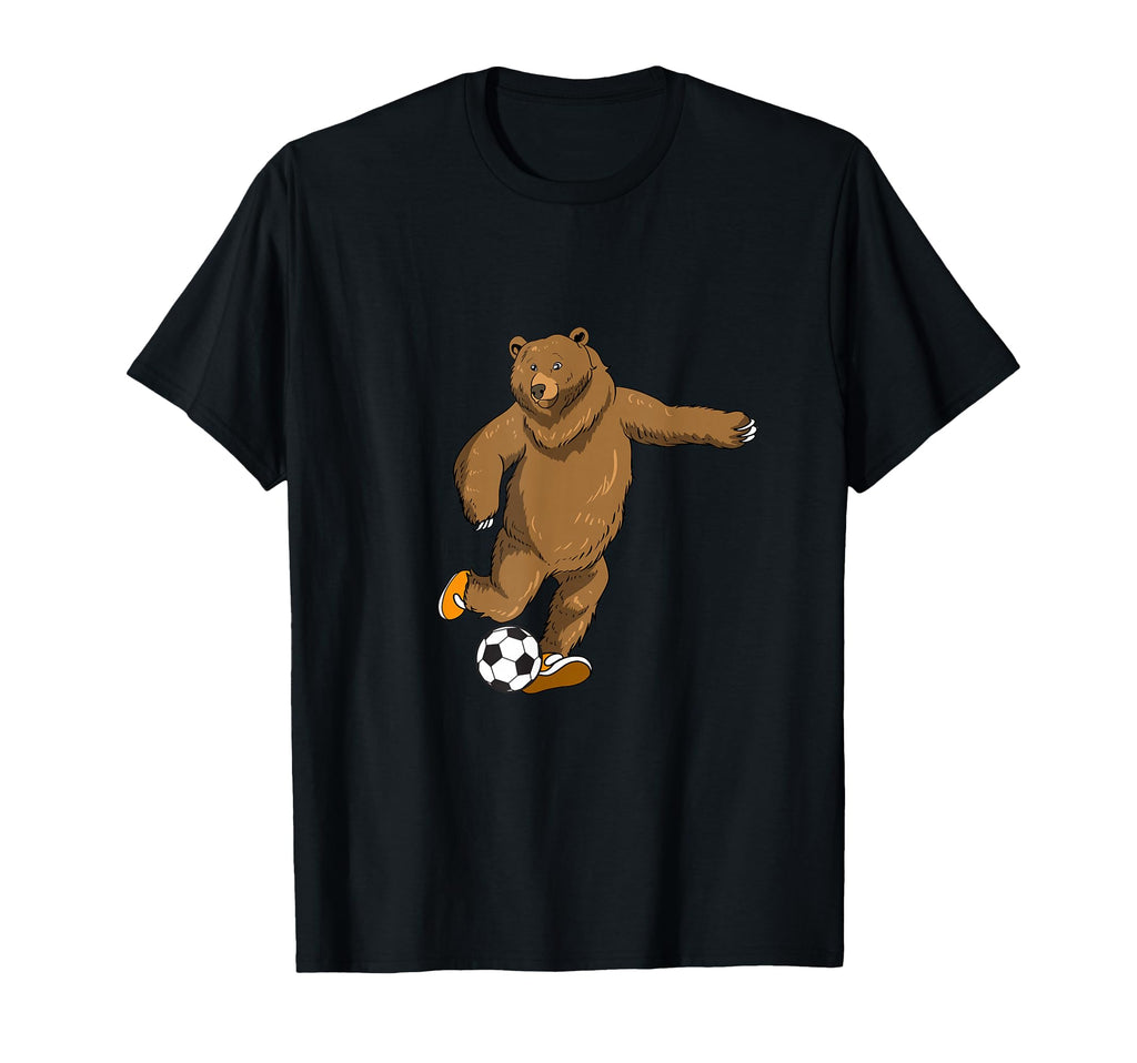 Soccer Grizzly Bear Brown Bear Player T-Shirt - Custom Art Print for Adults - T-Shirt, Sweatshirt, Hoodie