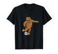 Soccer Grizzly Bear Brown Bear Player T-Shirt - Custom Art Print for Adults - T-Shirt, Sweatshirt, Hoodie
