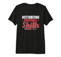 Activating Handball Skills Tri Blend T-Shirt - Trendy Graphic Unisex - T-Shirt, Sweatshirt, Hoodie