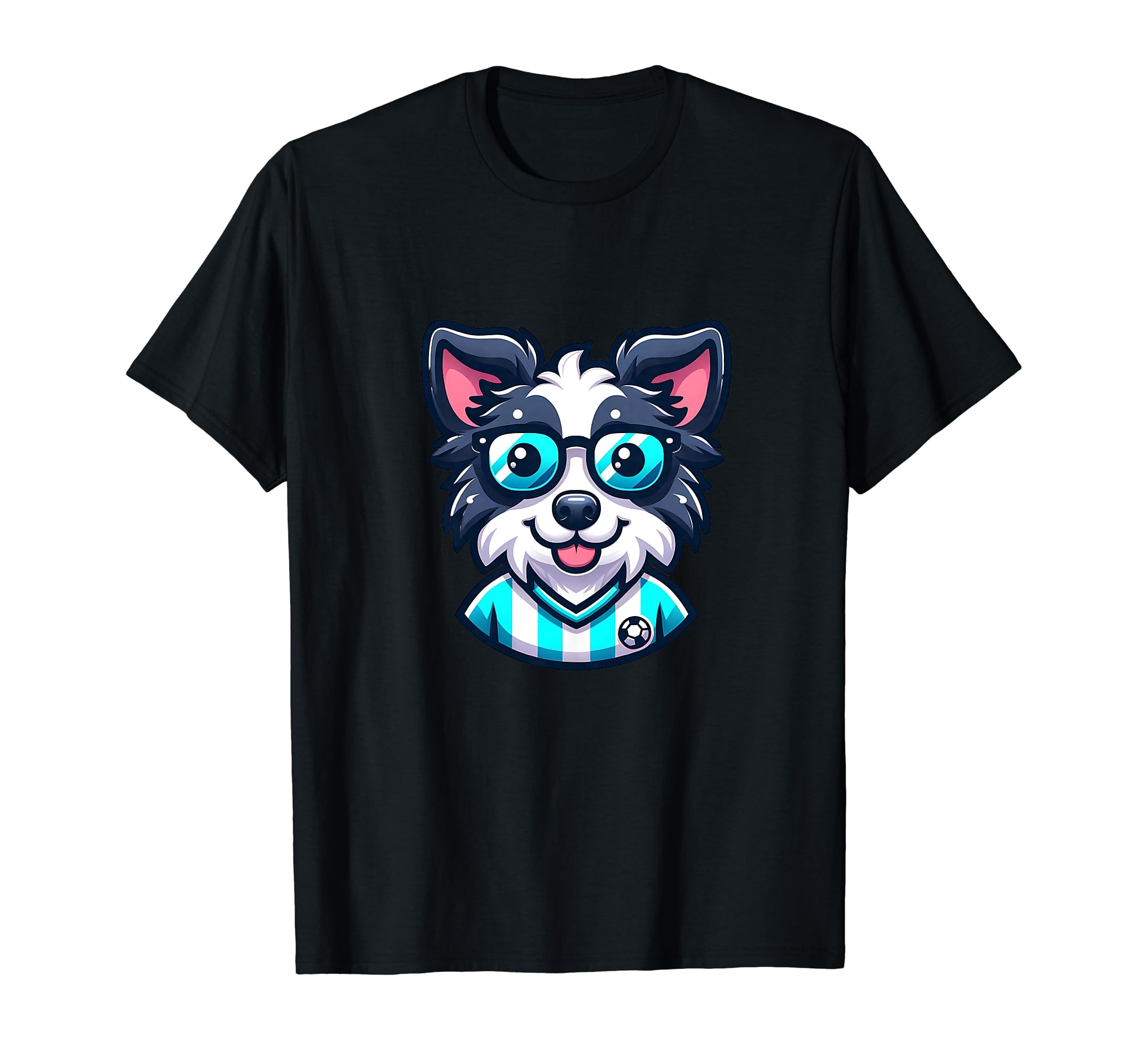 Border Collie Soccer Fan Pet T-Shirt - Casual Everyday Wear Unisex - T-Shirt, Sweatshirt, Hoodie