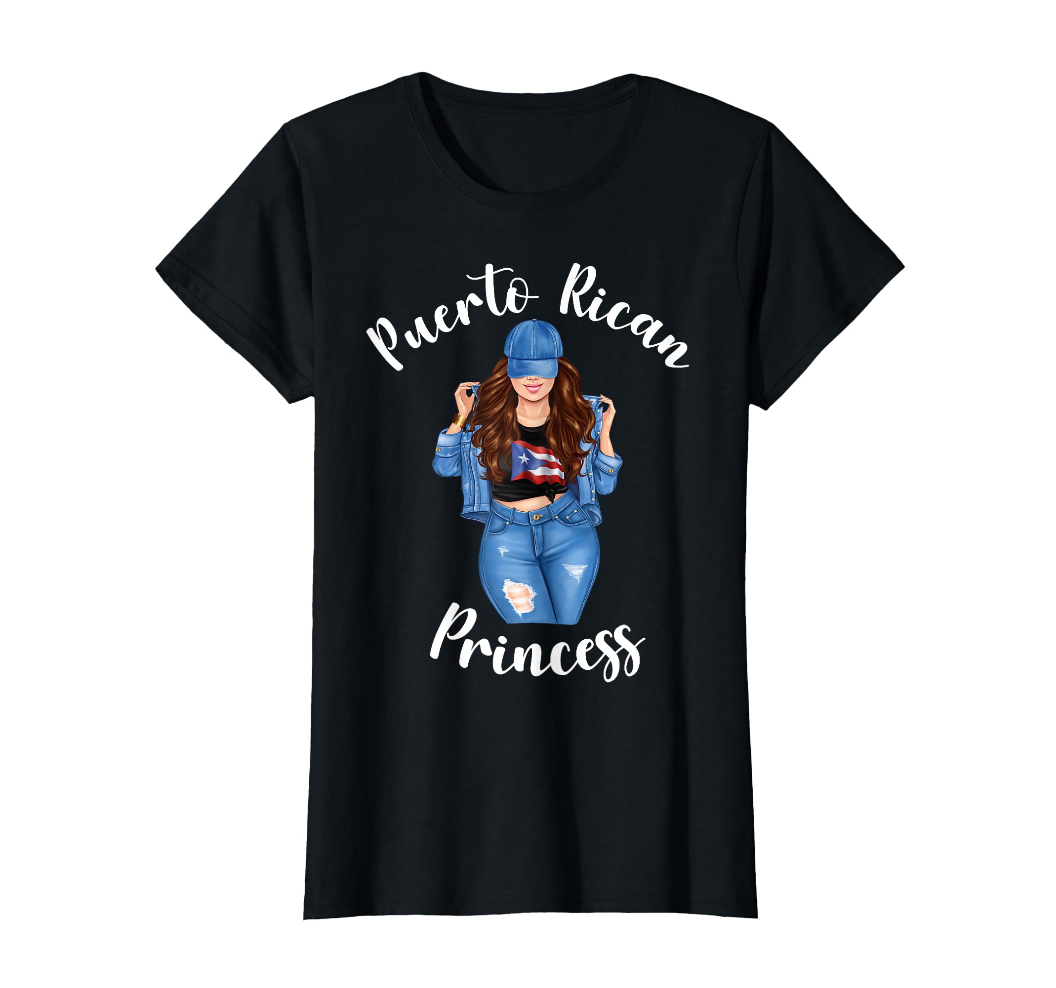 Puerto Rican Princess Latin Pride Proud T-Shirt - Unique Graphic for Adults - T-Shirt, Sweatshirt, Hoodie