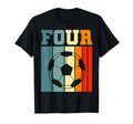 Four 4Th Soccer Birthday Party 4 T-Shirt - Minimalist Print Men Women - T-Shirt, Sweatshirt, Hoodie