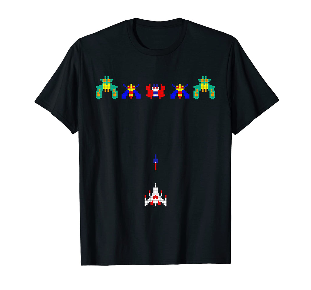 70S 80S 90S Space Arcade Video Game T-Shirt - Unique Graphic Unisex - T-Shirt, Sweatshirt, Hoodie