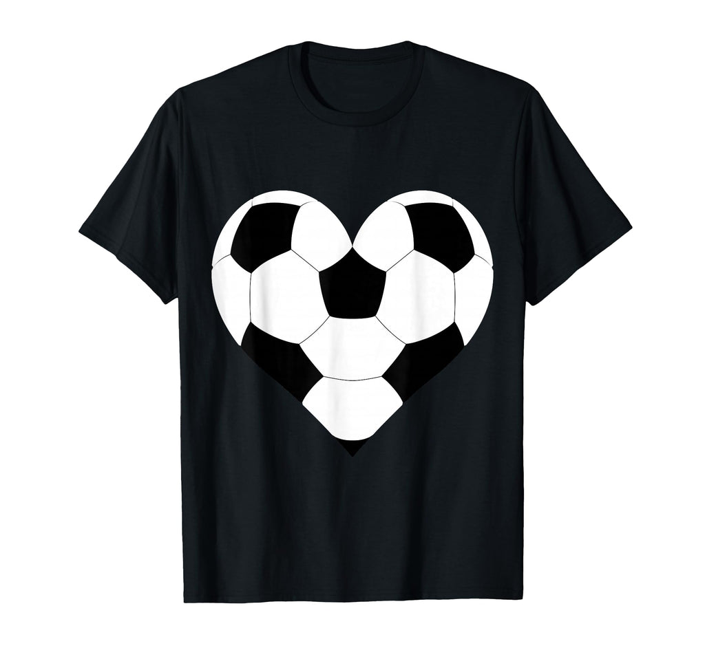 Soccer Fan Or Player Football Lover Heart T-Shirt - Custom Art Print Unisex - T-Shirt, Sweatshirt, Hoodie