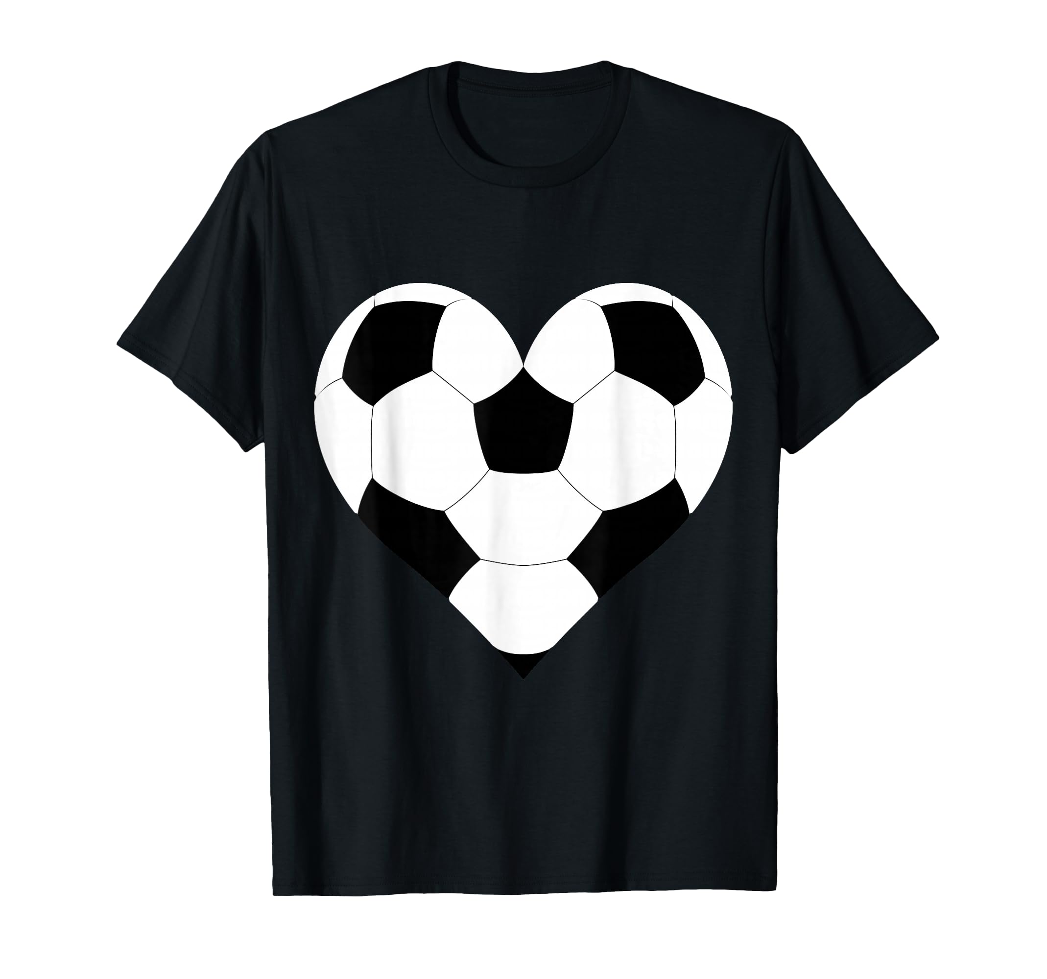 Soccer Fan Or Player Football Lover Heart T-Shirt - Custom Art Print Unisex - T-Shirt, Sweatshirt, Hoodie