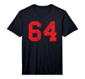 Number 64 Sports Jersey Red T-Shirt - Casual Everyday Wear Men Women - T-Shirt, Sweatshirt, Hoodie