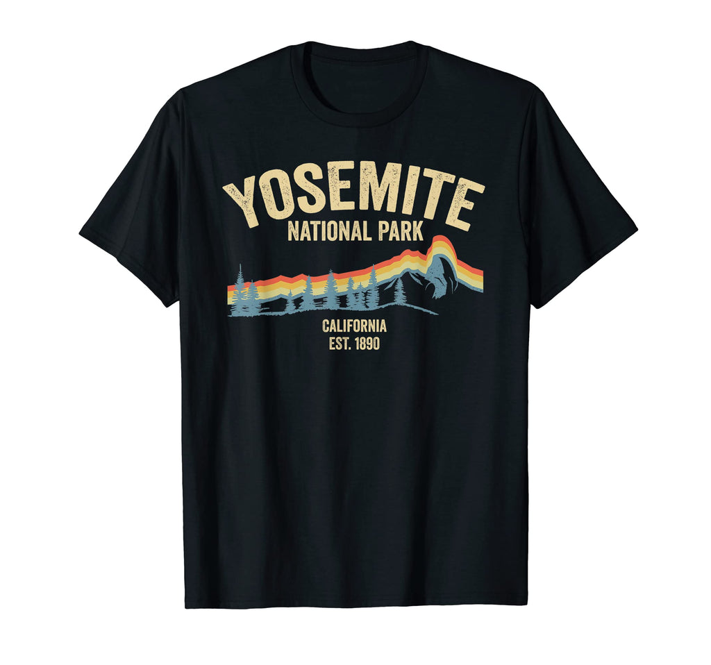 Yosemite National Park Mountain Hiking T-Shirt - Graphic Print Unisex - T-Shirt, Sweatshirt, Hoodie