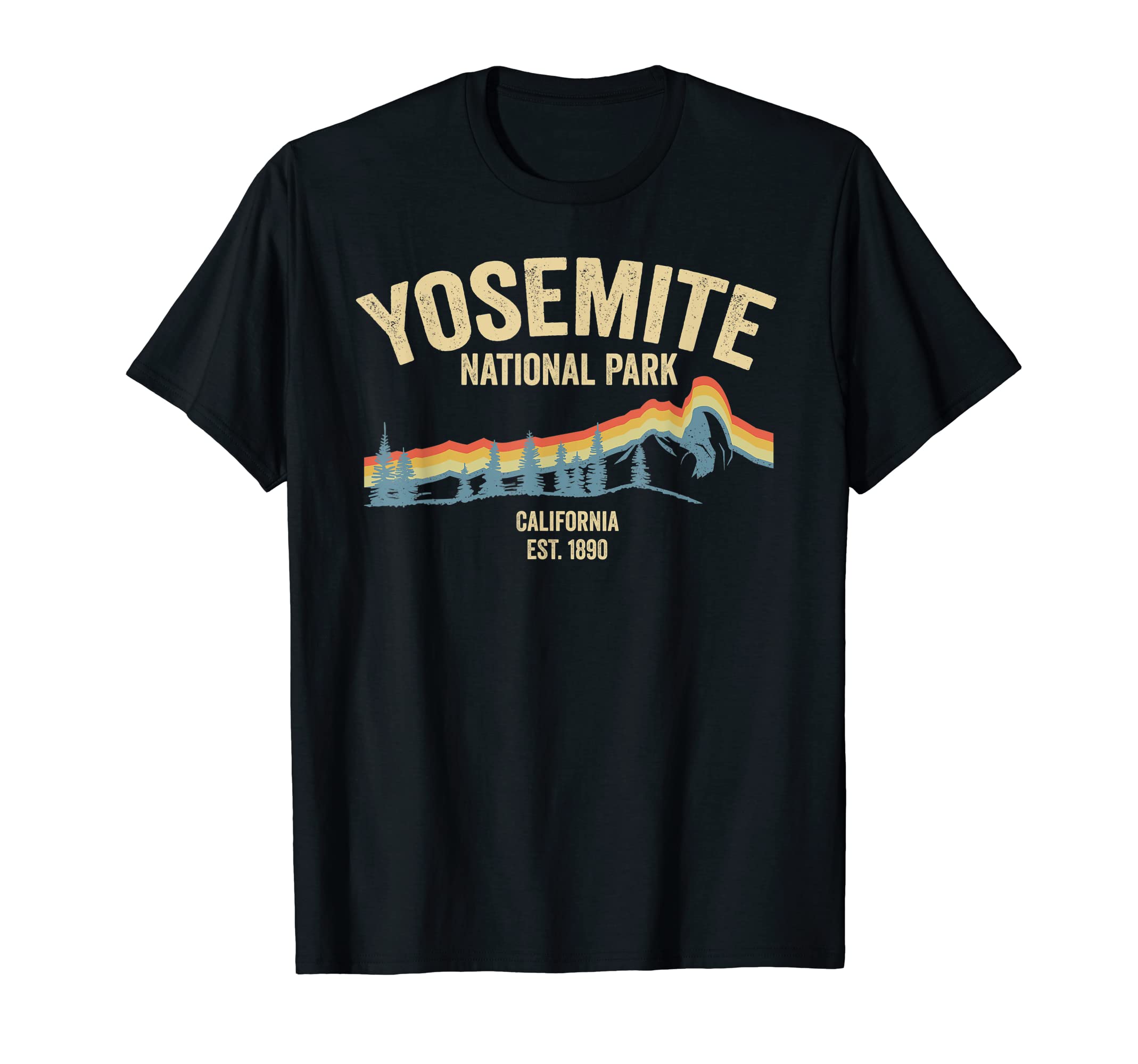 Yosemite National Park Mountain Hiking T-Shirt - Graphic Print Unisex - T-Shirt, Sweatshirt, Hoodie