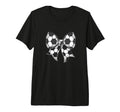 Soccer Ball Patterned Bow Tri Blend T-Shirt - Aesthetic Graphic Unisex - T-Shirt, Sweatshirt, Hoodie