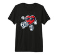 Soccer Is My Valentine Heart T-Shirt - Streetwear Style Men Women - T-Shirt, Sweatshirt, Hoodie
