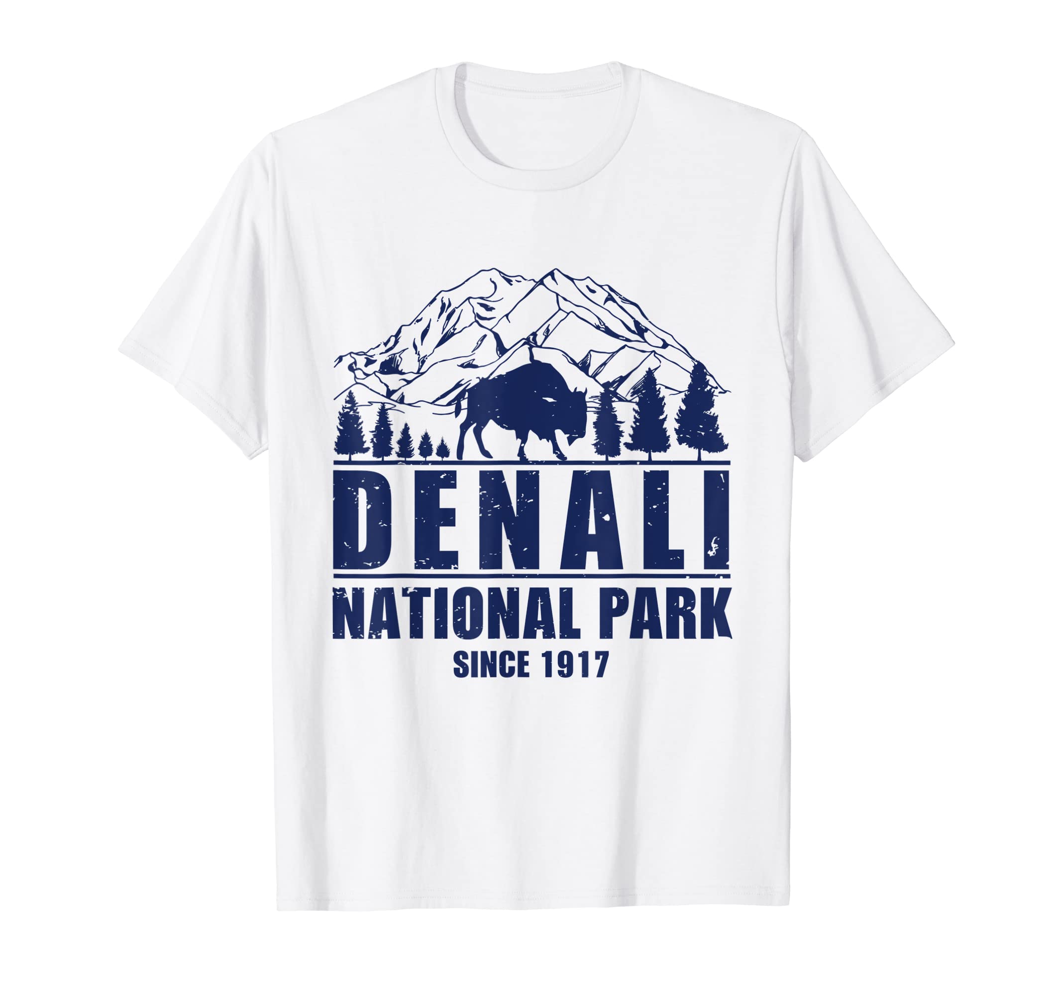 Denali National Park 1917 Alaska Hiking T-Shirt - Trendy Graphic Unisex - T-Shirt, Sweatshirt, Hoodie
